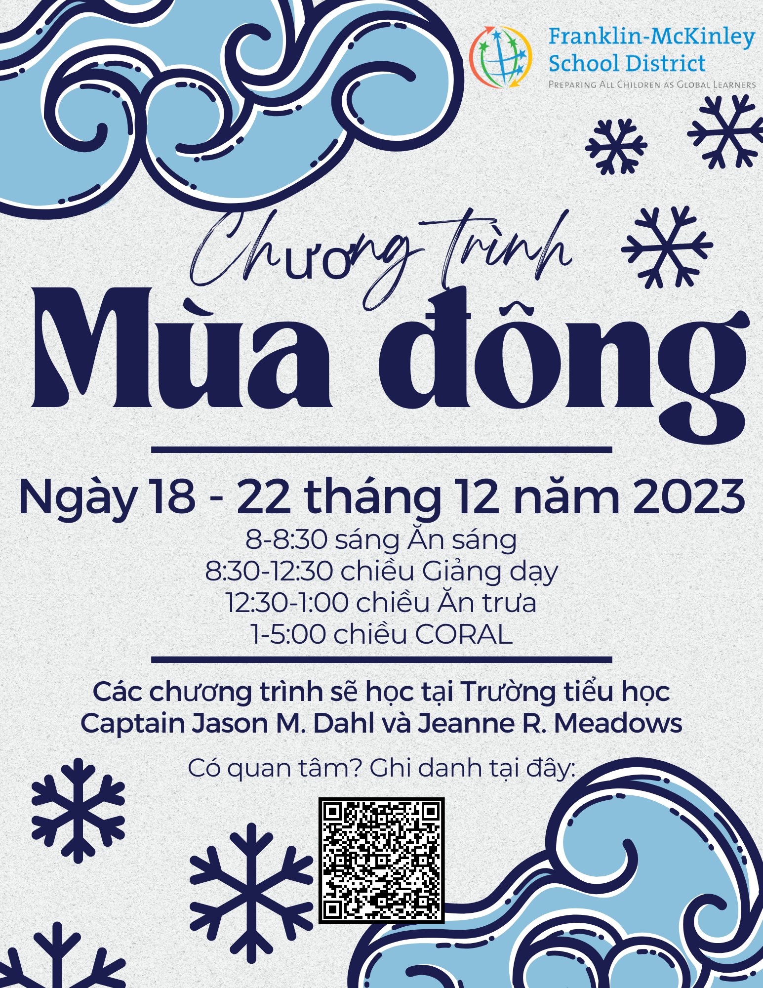 Vietnamese Winter Session Flyer